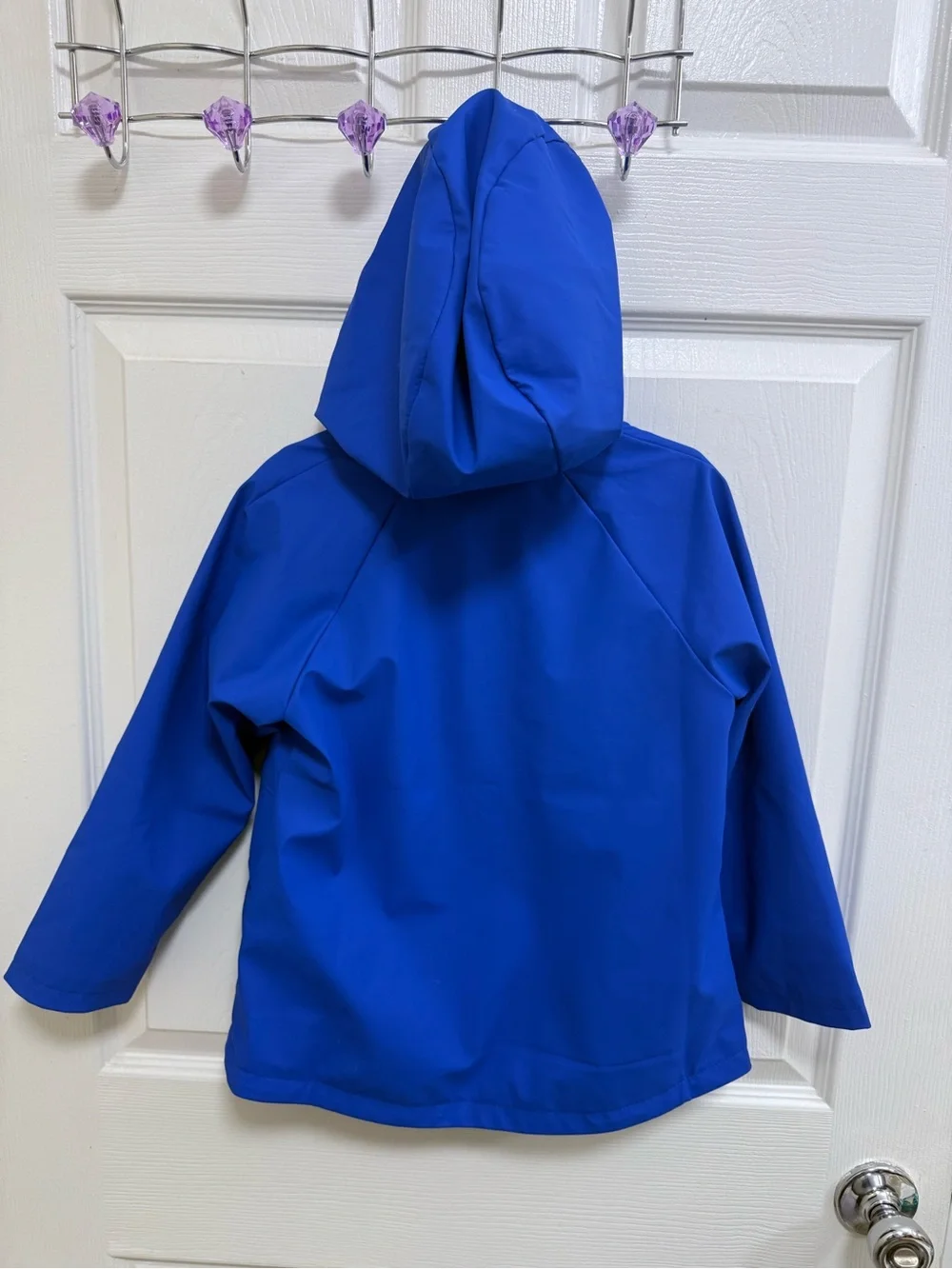 GAP Royal Blue Hooded Kids Rain Jacket, Size 5